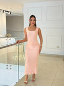 Set de Top y Falda Sirena con Perlas Azure Pearl