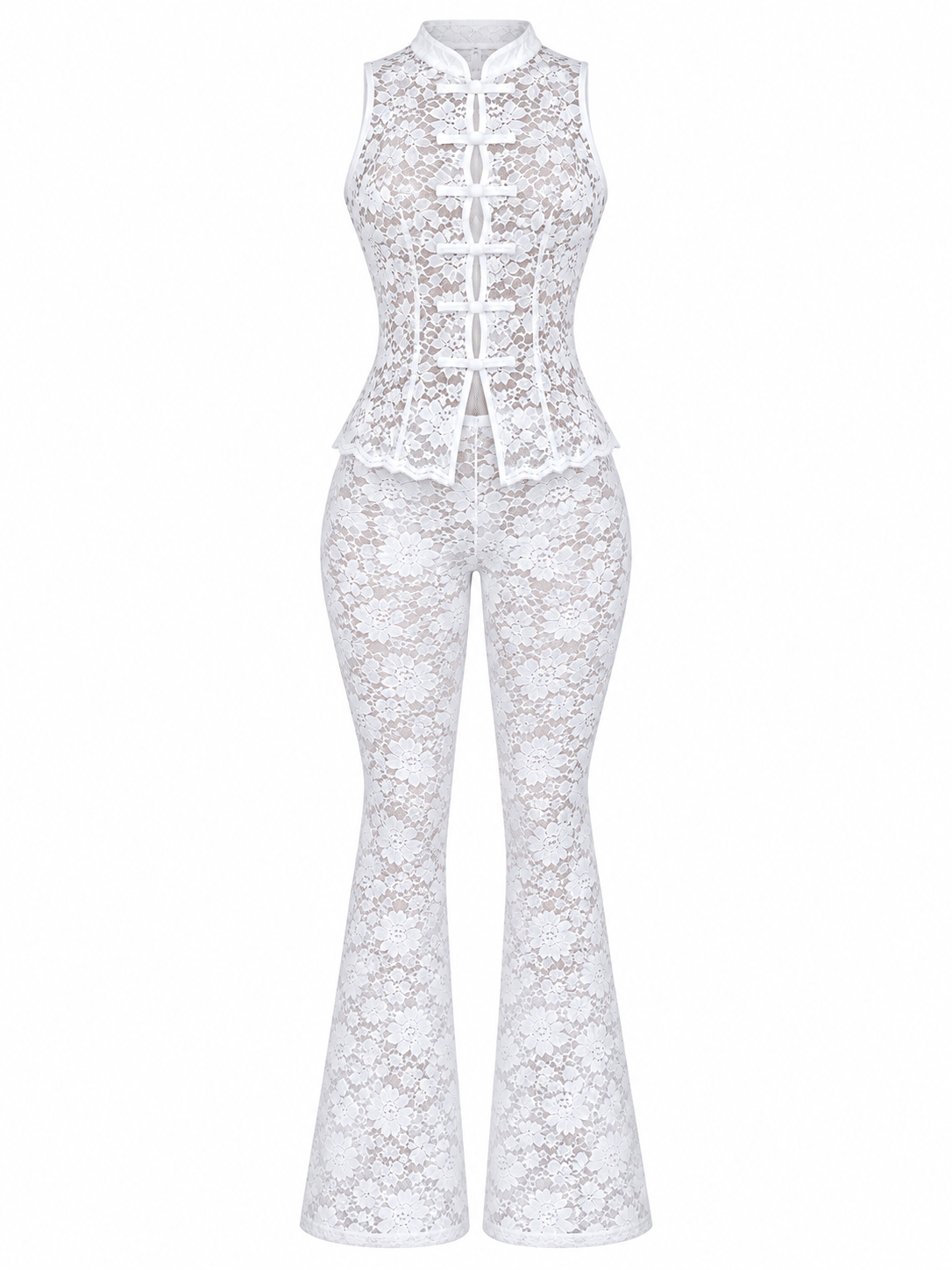 Set Frog Button Lace