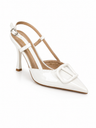 Tacones Pearl White Elegance