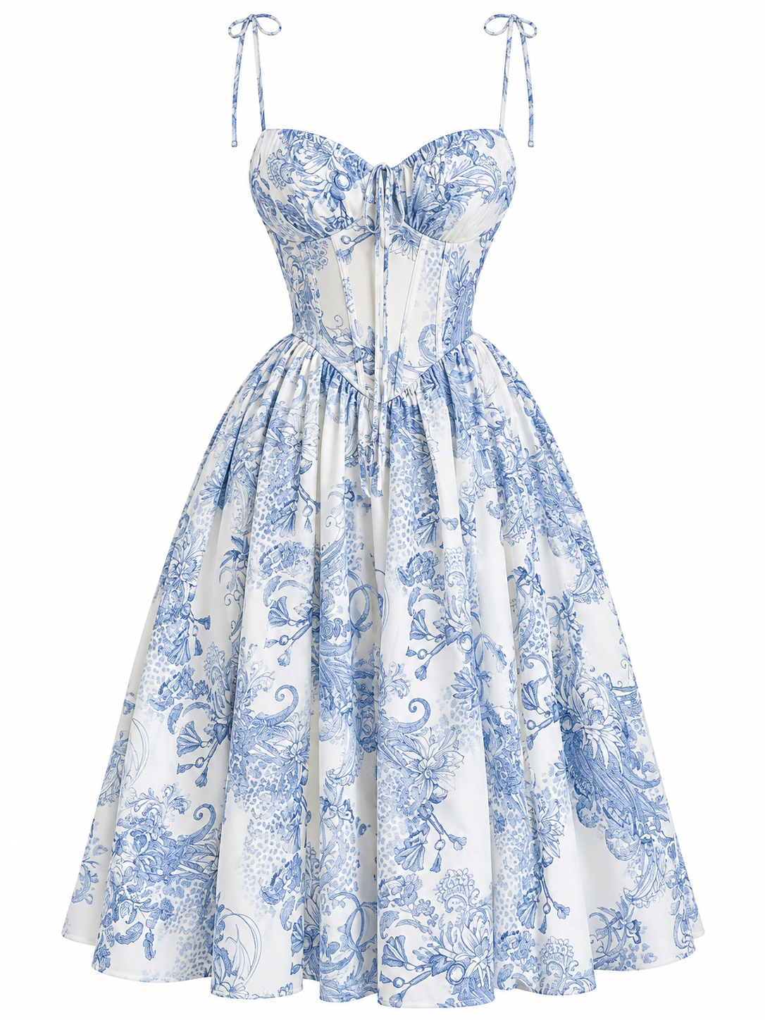 Vestido Porcelana Azul