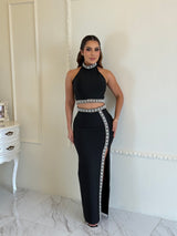 Set Crystal Trim Black
