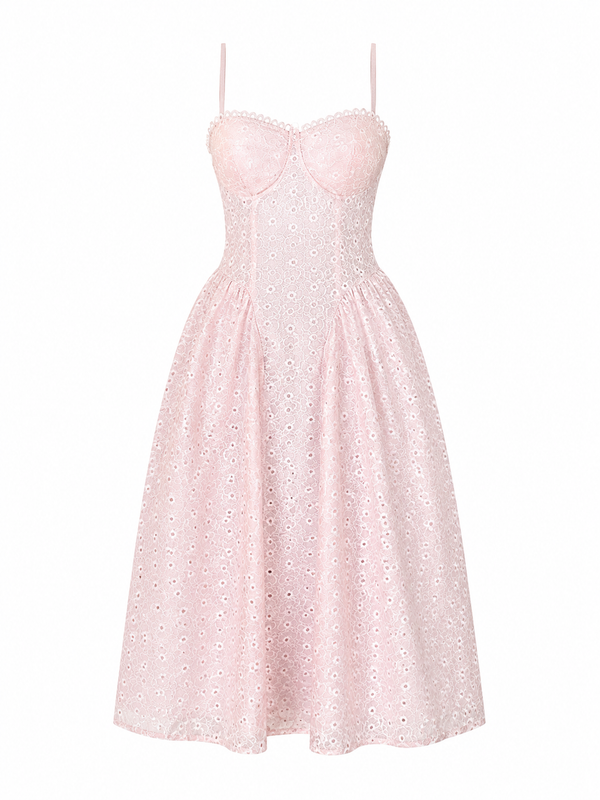 Vestido Rosé Romance Luxe