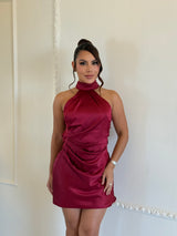 Vestido Halter Drapeado