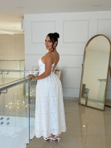 Vestido Midi Bordado Blanco