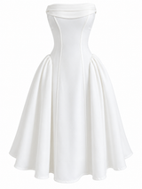 Vestido Strapless Sculptural