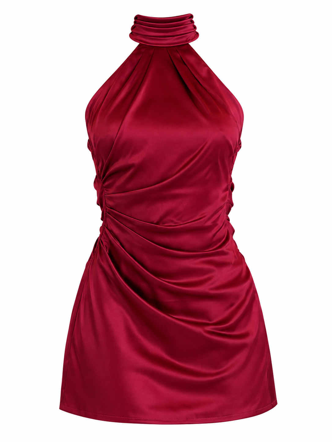 Vestido Halter Drapeado