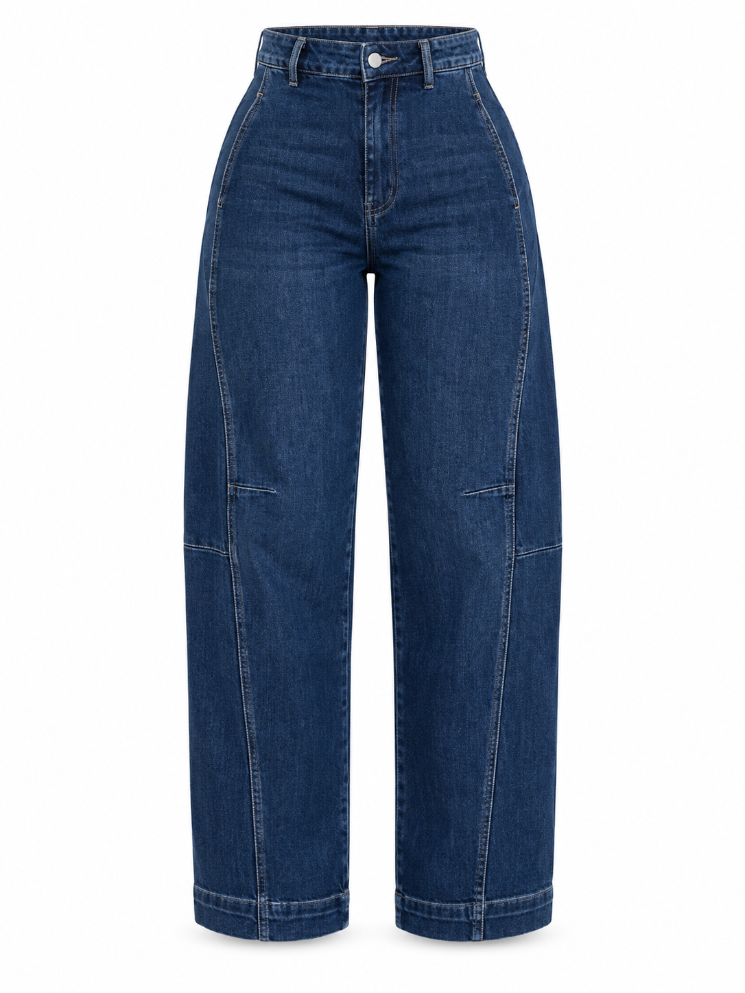 Jean Barrel Azul Oscuro Stretch