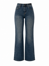 Jean Wide Leg Crystal Denim