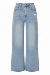 Jean Crystal Glow Wide Leg