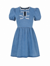 Vestido Denim Coquette Charm