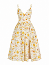 Vestido Jardín Dorado Romance