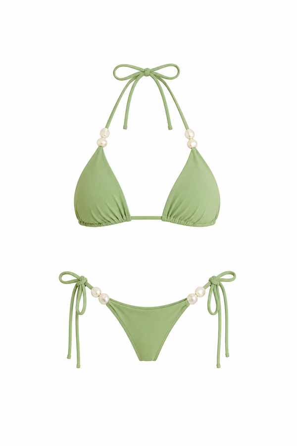 Bikini Perla Verde Esmeralda Luxe