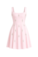 Vestido Rosa Princess Pearl Luxe
