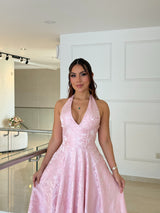 Vestido Rosa Romance Royale Luxe