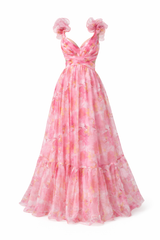 Vestido Floral Rosé
