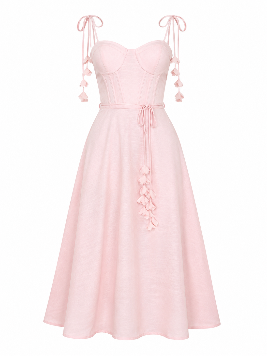 Vestido Rosé Coquette Luxe