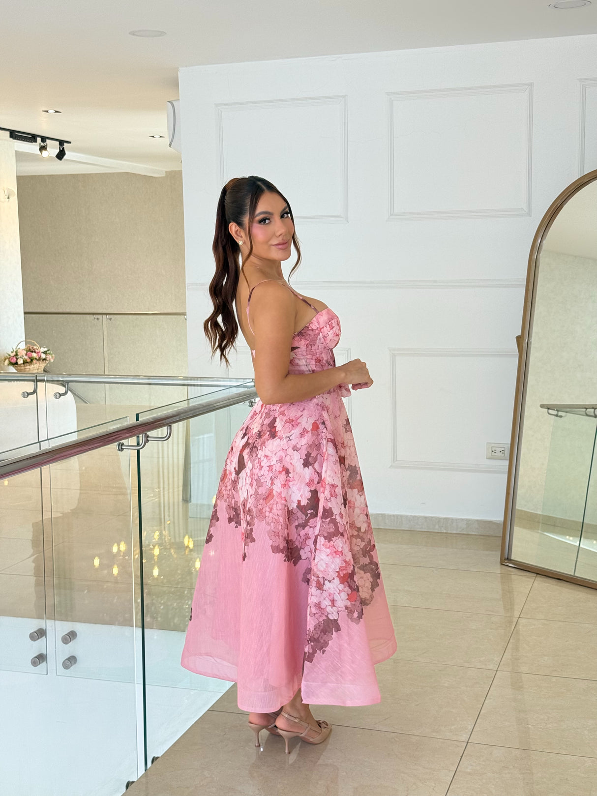 Vestido Rosé Bloom Luxe