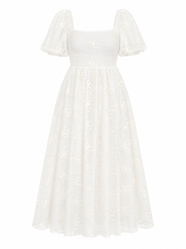 Vestido Ivory Garden Luxe