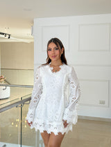 Vestido Ivory Lace Romance Luxe