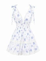 Vestido Blue Blossom Romance