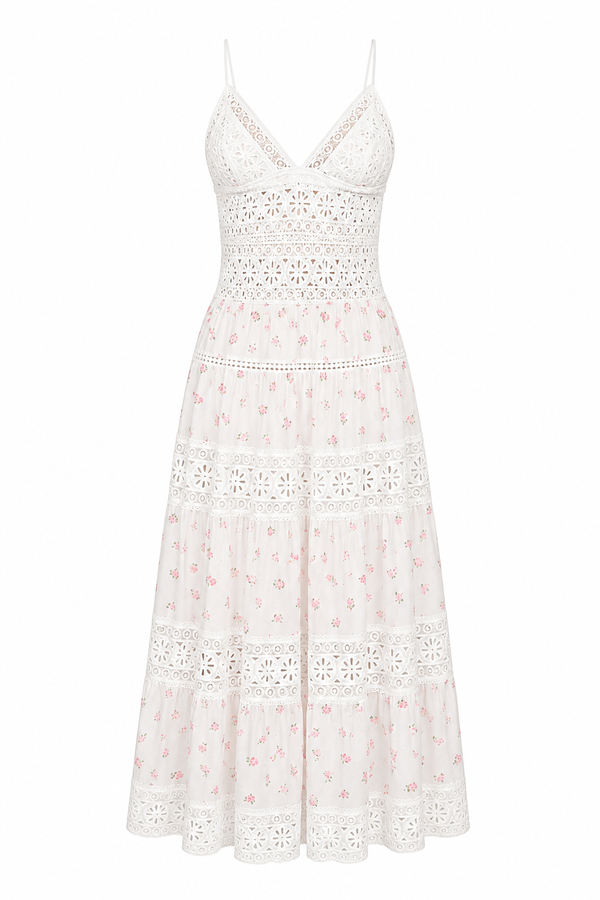 Vestido Fleur Blanche Romance