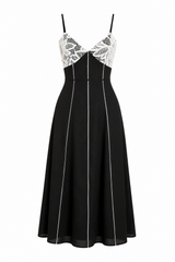 Vestido Noir Élégance Lace