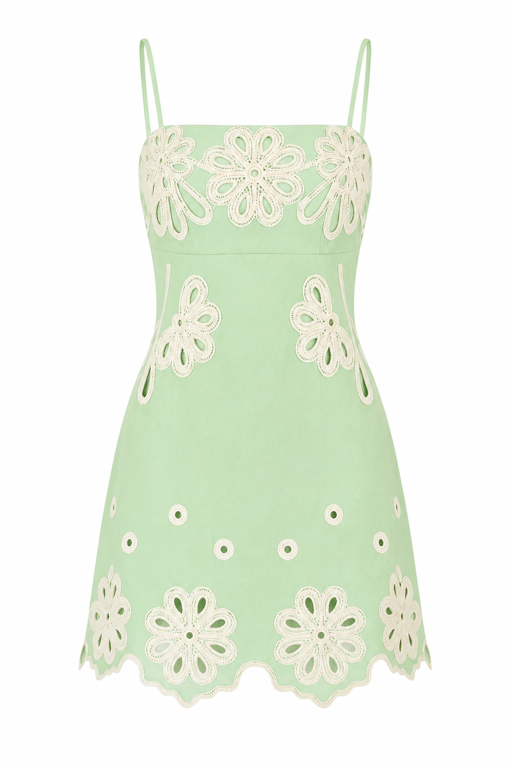 Vestido Mint Blossom Luxe