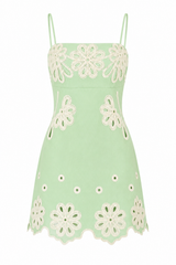 Vestido Mint Blossom Luxe