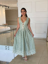 Vestido Sage Bloom Midi