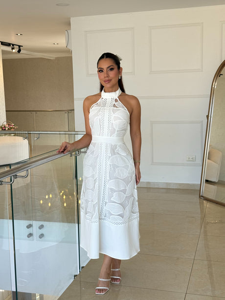 Vestido Blanc Étoile Midi