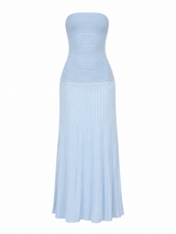 Vestido Celeste Aura Maxi