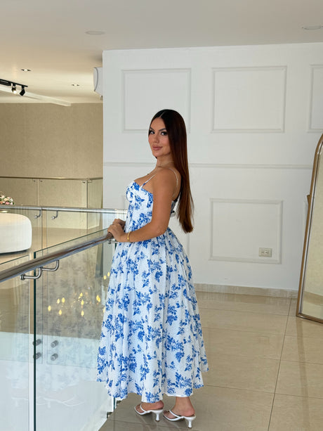 Vestido Jardin Bleu Luxe