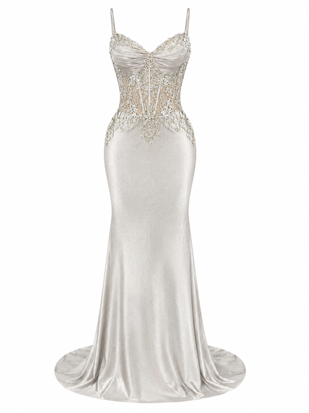 Vestido Plata Celestial Luxe
