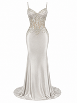 Vestido Plata Celestial Luxe