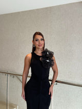 Vestido Fleur Noir Luxe