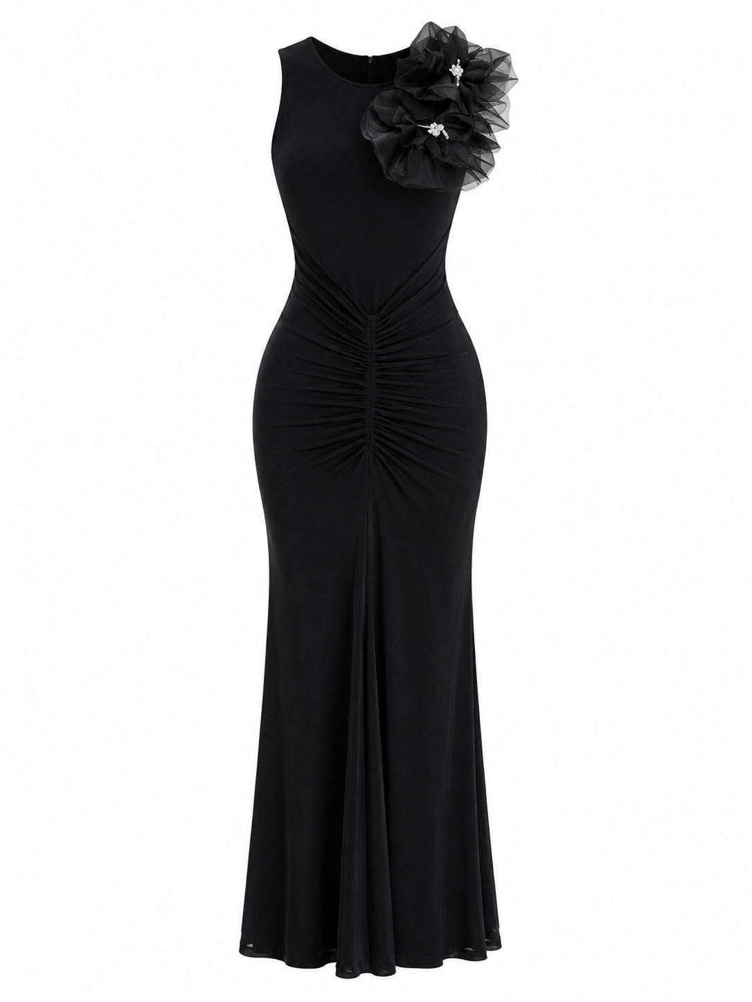 Vestido Fleur Noir Luxe