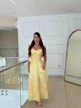 Vestido Soleil Fleur Midi Luxe