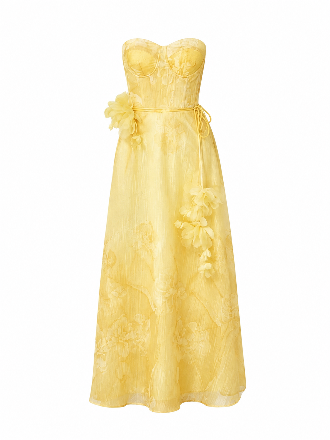 Vestido Soleil Fleur Midi Luxe