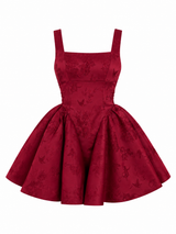 Vestido Burgundy Romance Luxe