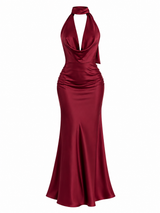 Vestido Burgundy Elegance