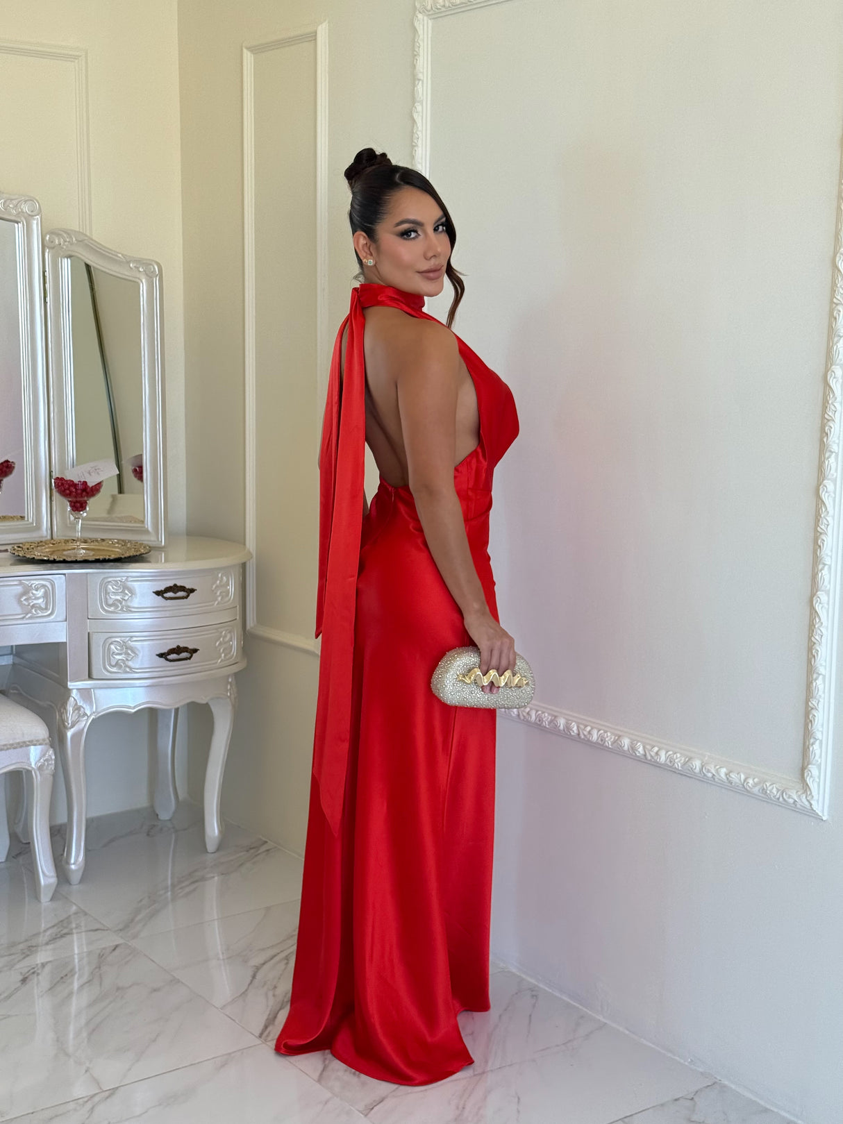 Vestido Burgundy Elegance