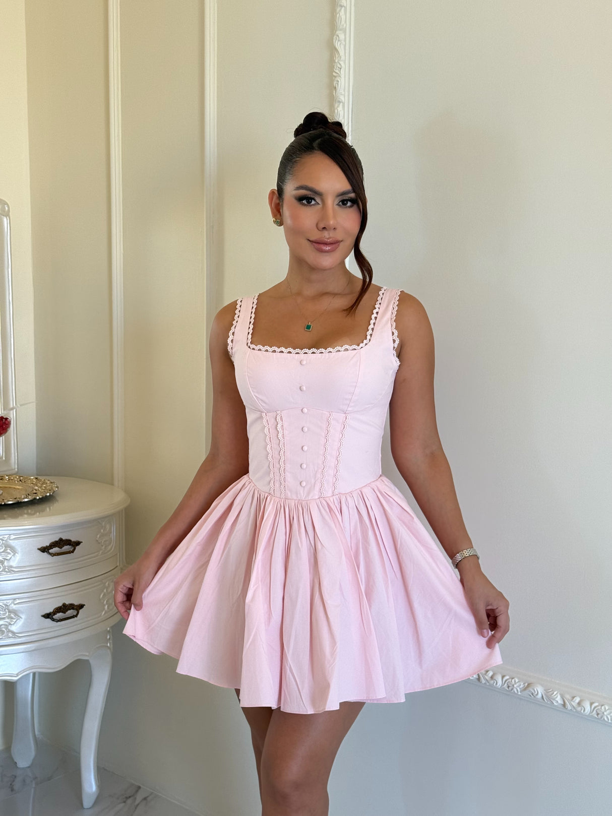 Vestido Pink Romance