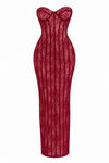 Vestido Encanto Borgoña