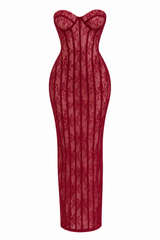 Vestido Encanto Borgoña