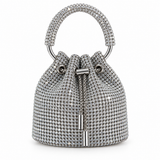 Bolso bucket de cristales, vista de detalle
