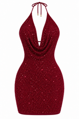 Vestido Glam Bordó