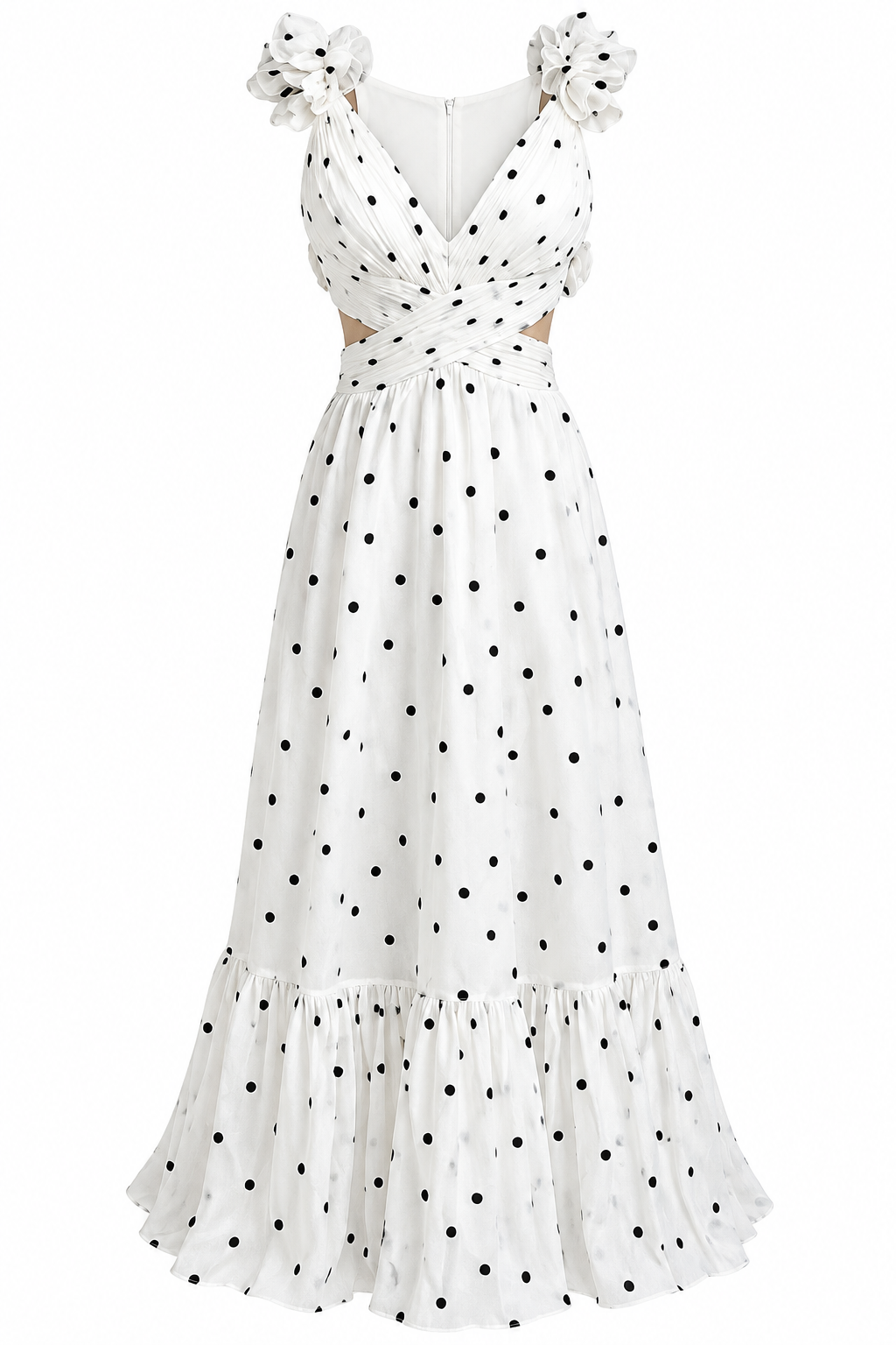 Vestido Polka Dots Cross