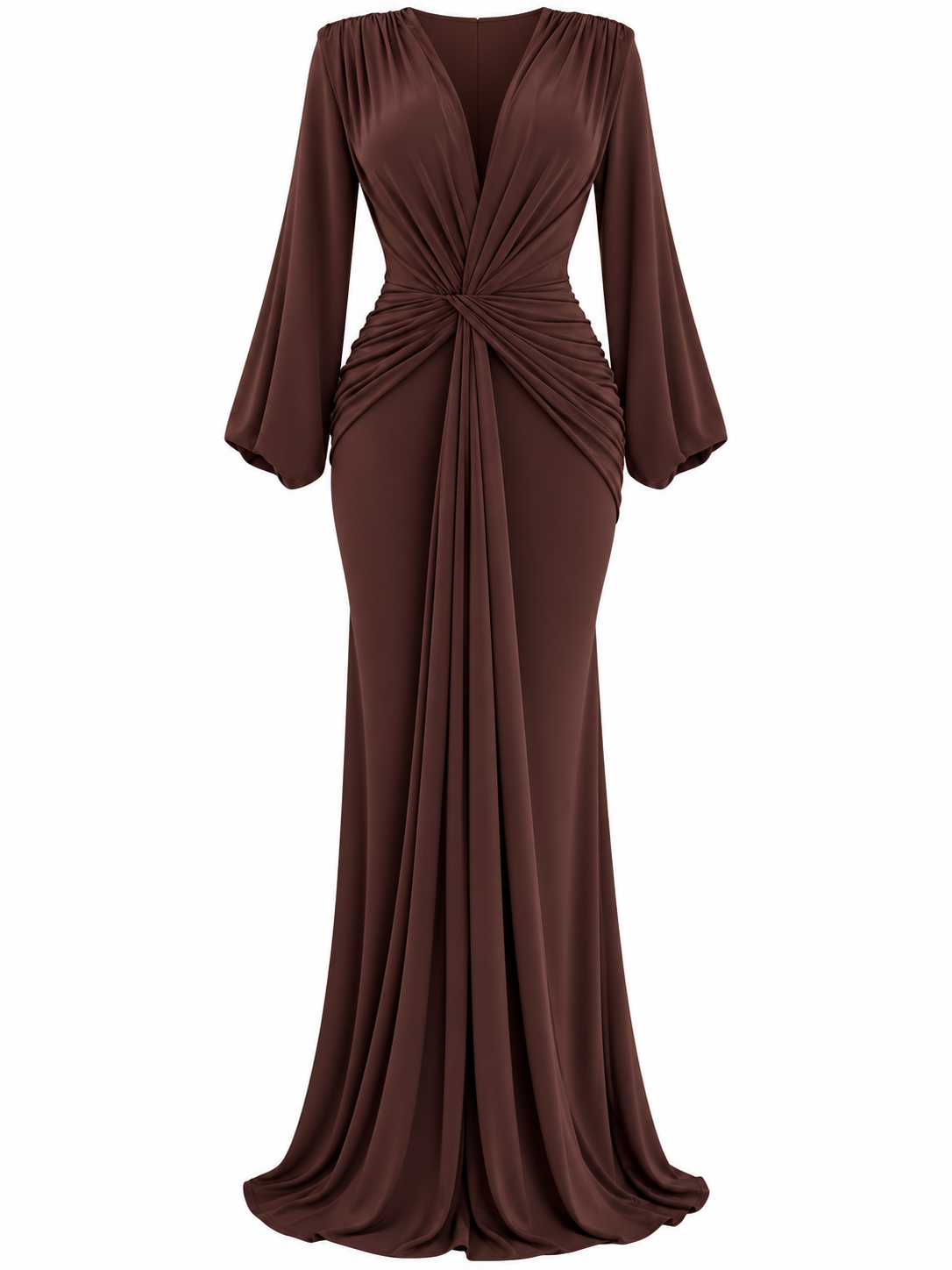 Vestido Draped Chocolate