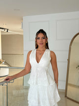 Vestido White Cascada Lace