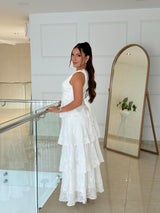 Vestido White Cascada Lace